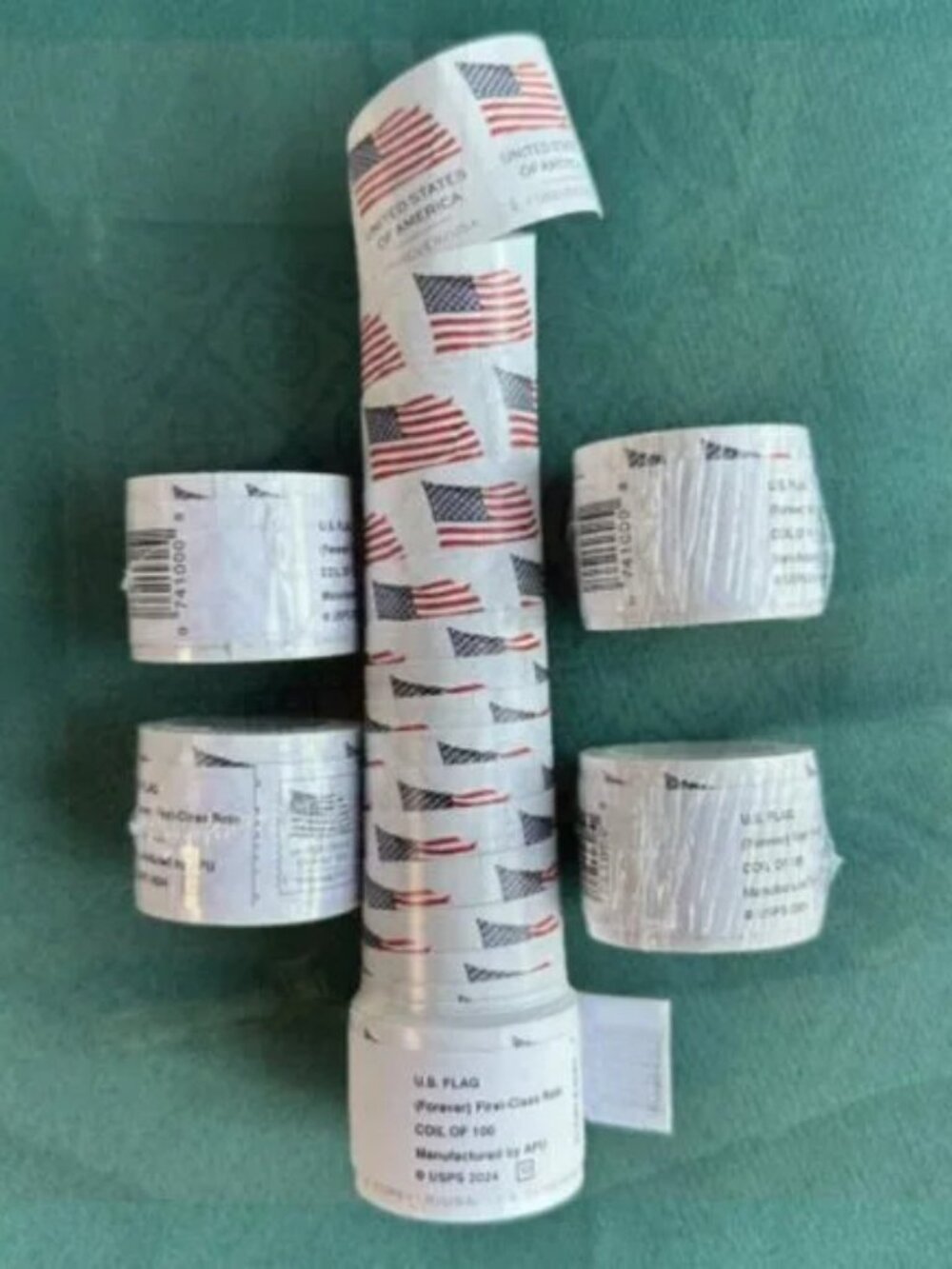 6000 forever stamps of 2025 Mail U.S.A. Flag Postage🖤